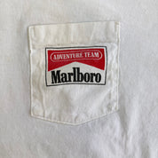 J- Vintage Marlboro Adventure Team Race Car Graphic Made In USA Single Stitch Pocket Tee - OSFA (fits L)