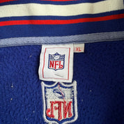 J- Vintage Pepsi Official Soft Drink Of The NFL Embroidered Logo Quarter Zip Polar Fleece - XL