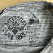 J- Vintage Affliction Live Fast Text & Graphic Long Sleeve Tee - L