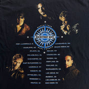 J- Vintage '01 Backstreet Boys Black & Blue Tour Picture Giant Tag Tee - L
