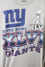 Load image into Gallery viewer, Z - 2012 Reebok NFL New York Giants Super Bowl 46 Champs Long Sleeve Tee
