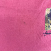 J- Stussy Design Easter Island Picture Graphic Long Sleeve Tee - L