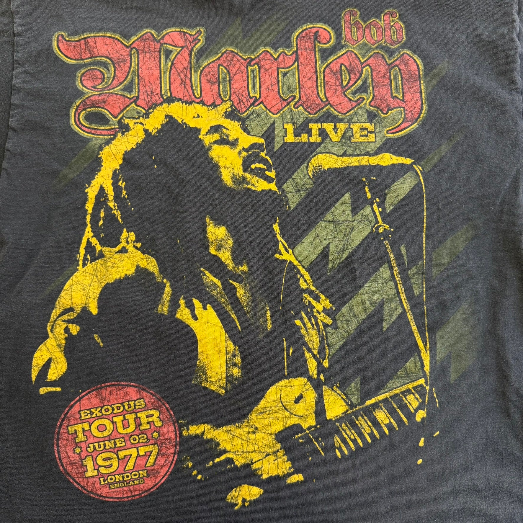J- Vintage Zion Bob Marley Live Graphic Tee - L