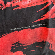 J- Vintage '97 DC Comics Spawn Jumbo Print Made In USA Giant Tag Tee - L