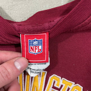 D- Vintage Washington Commanders NFL Reebok Embroidered Logo Crewneck