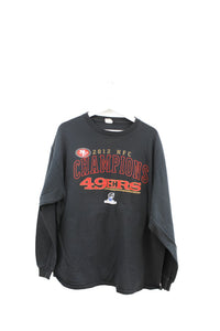 Z - 2012 NFL San Francisco 49ers NCF Champs Script Long Sleeve Tee