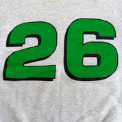 J- Vintage Nascar Quaker State Brett Bodine Car Graphic Made In USA Crewneck - L