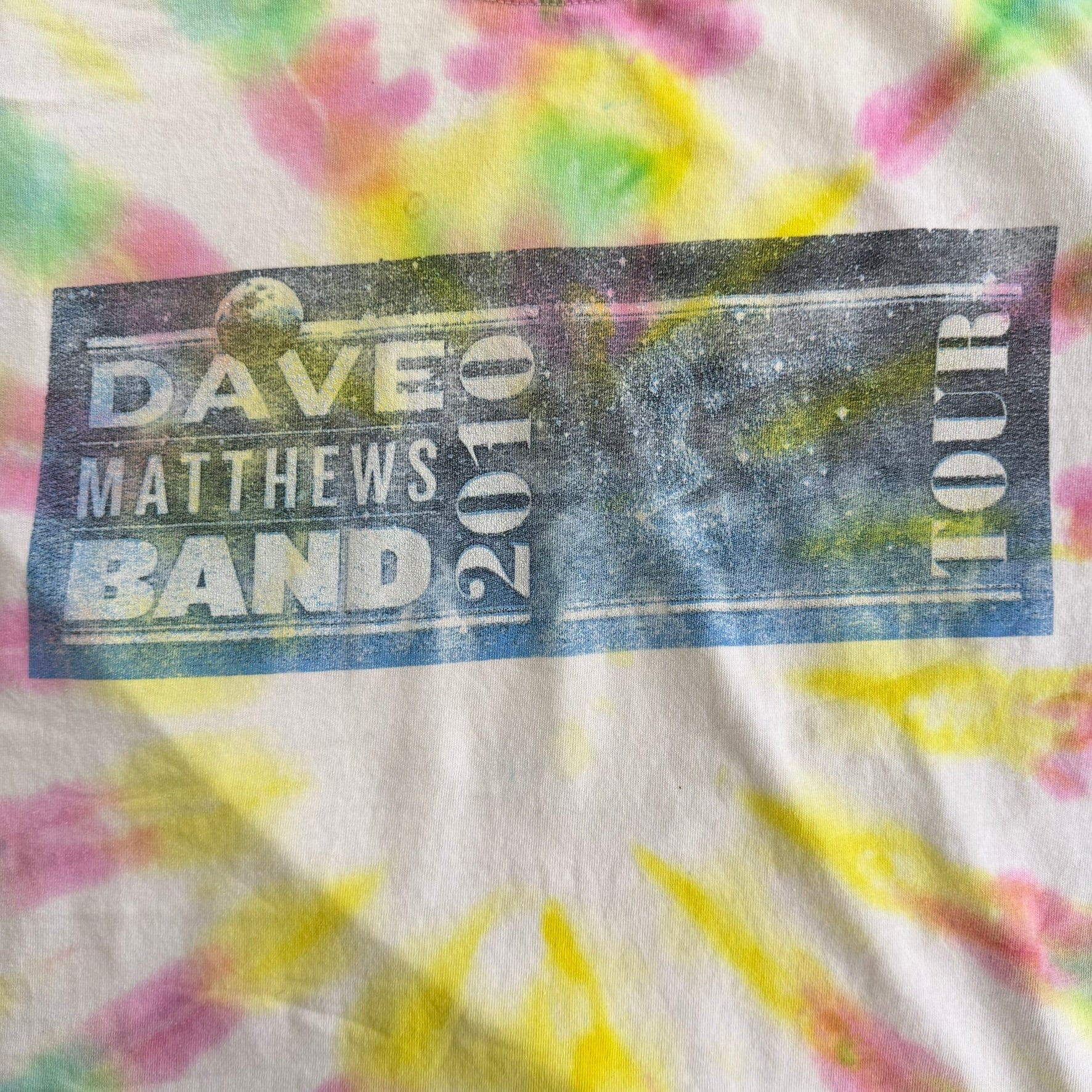 J- Vintage '10 Dave Matthews Band Tour Graphic Tie Dye Tee - L