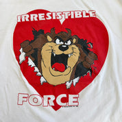 J- Vintage Looney Tunes 1989 Irresistible Force Tazmanian Devil Single Stitch Tee - XL