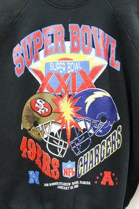 Z - Vintage 1995 NFL Super Bowl 29 49ers Vs Chargers Crewneck