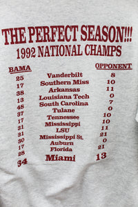 Z - Vintage 1992 Sugar Bowl Alabama Football National Champs Crewneck