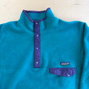 J- Vintage 90s Patagonia Synchilla Snap-T Made In USA Polar Fleece - L