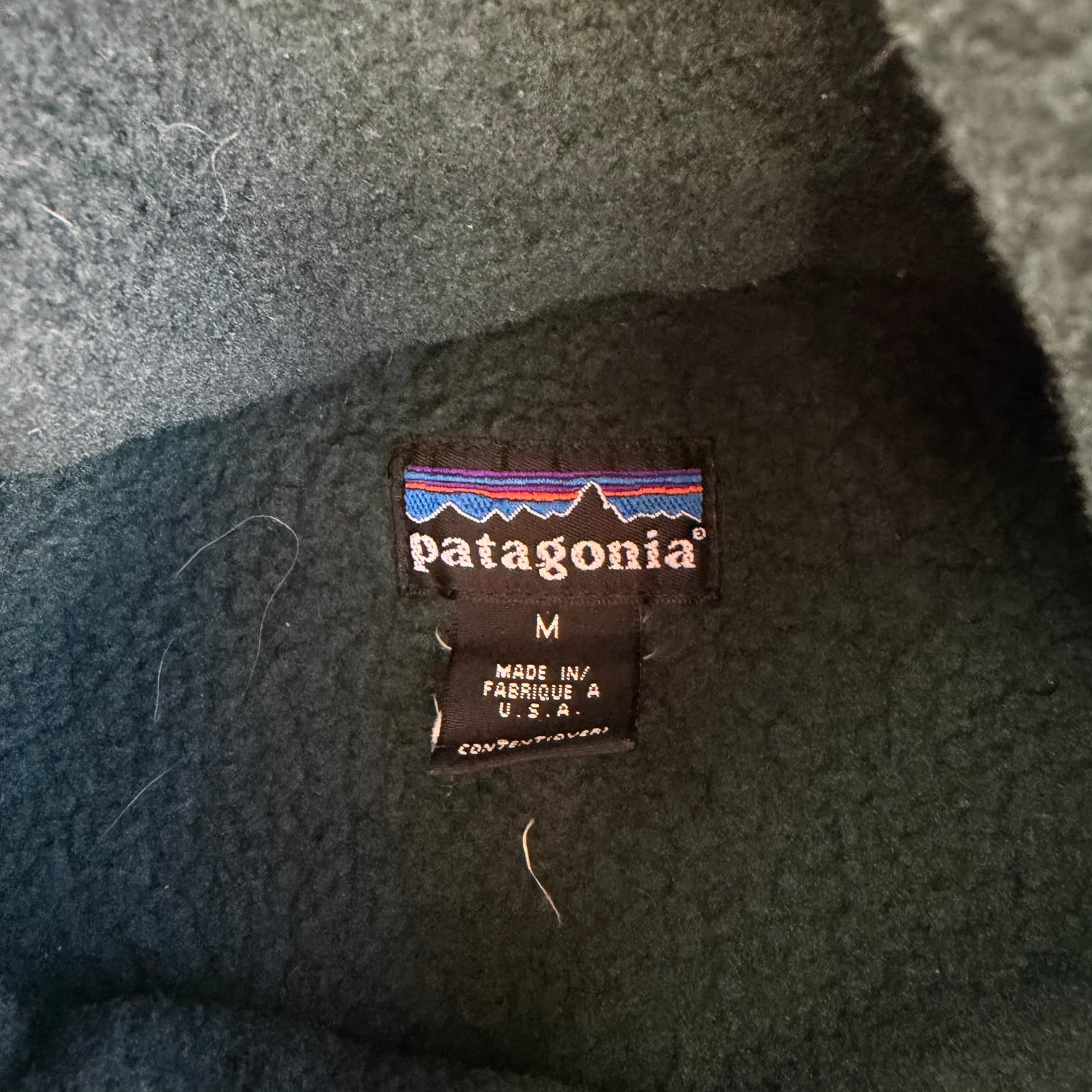 J- Vintage Patagonia Synchilla Shearling Made In USA Polar Fleece Coat - M