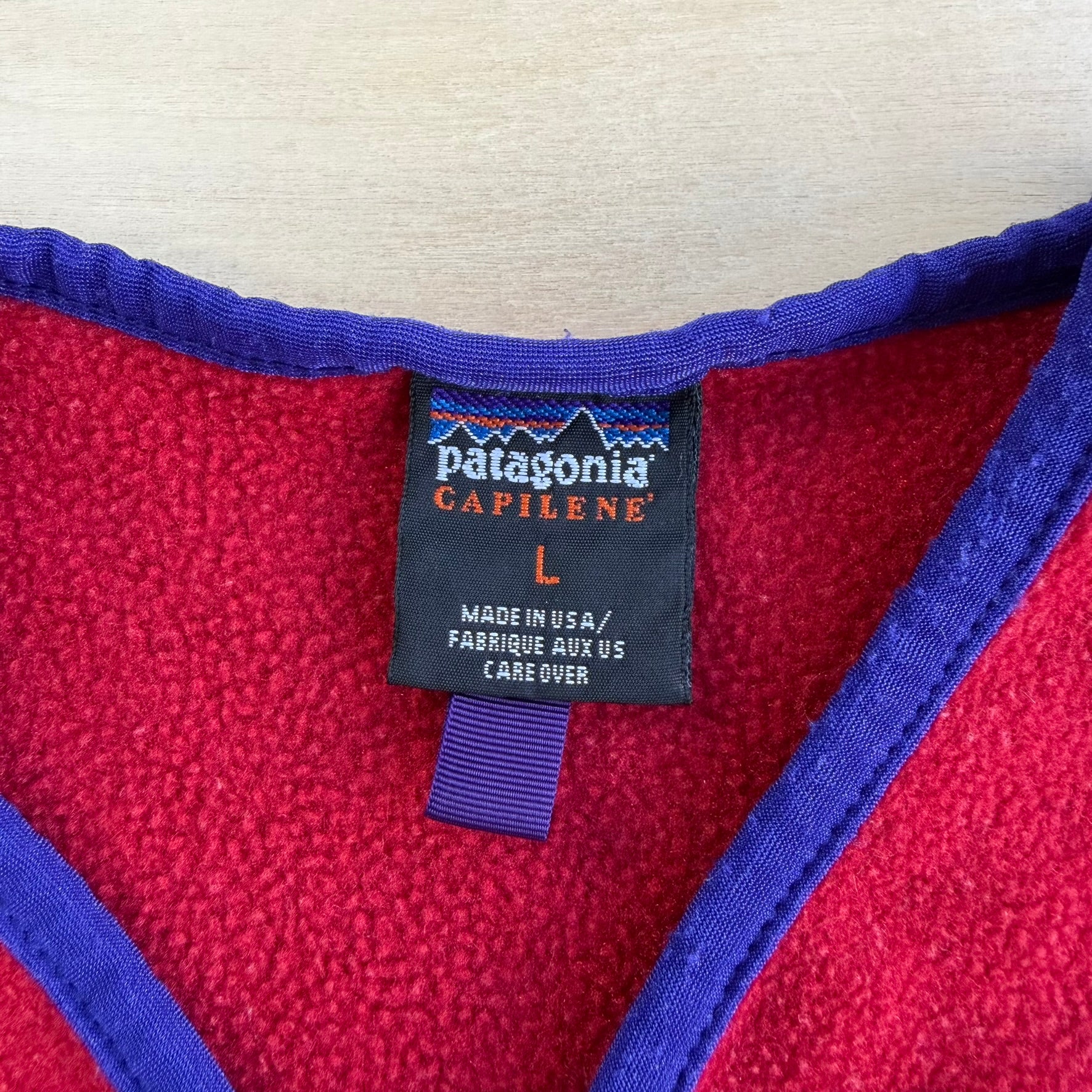 J- Vintage Patagonia Capilene Quarter Zip Made In USA Polar Fleece - L