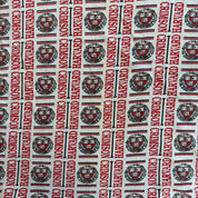 J- Vintage Harvard Logo All Over Print Made In USA Single Stitch Tee - OSFA (fits 2XL)