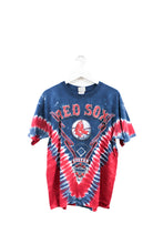 Load image into Gallery viewer, Z - MLB Boston Red Sox Logo &amp; Catcher&#39;s Helmet Tie Dye Tee
