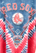 Load image into Gallery viewer, Z - MLB Boston Red Sox Logo &amp; Catcher&#39;s Helmet Tie Dye Tee
