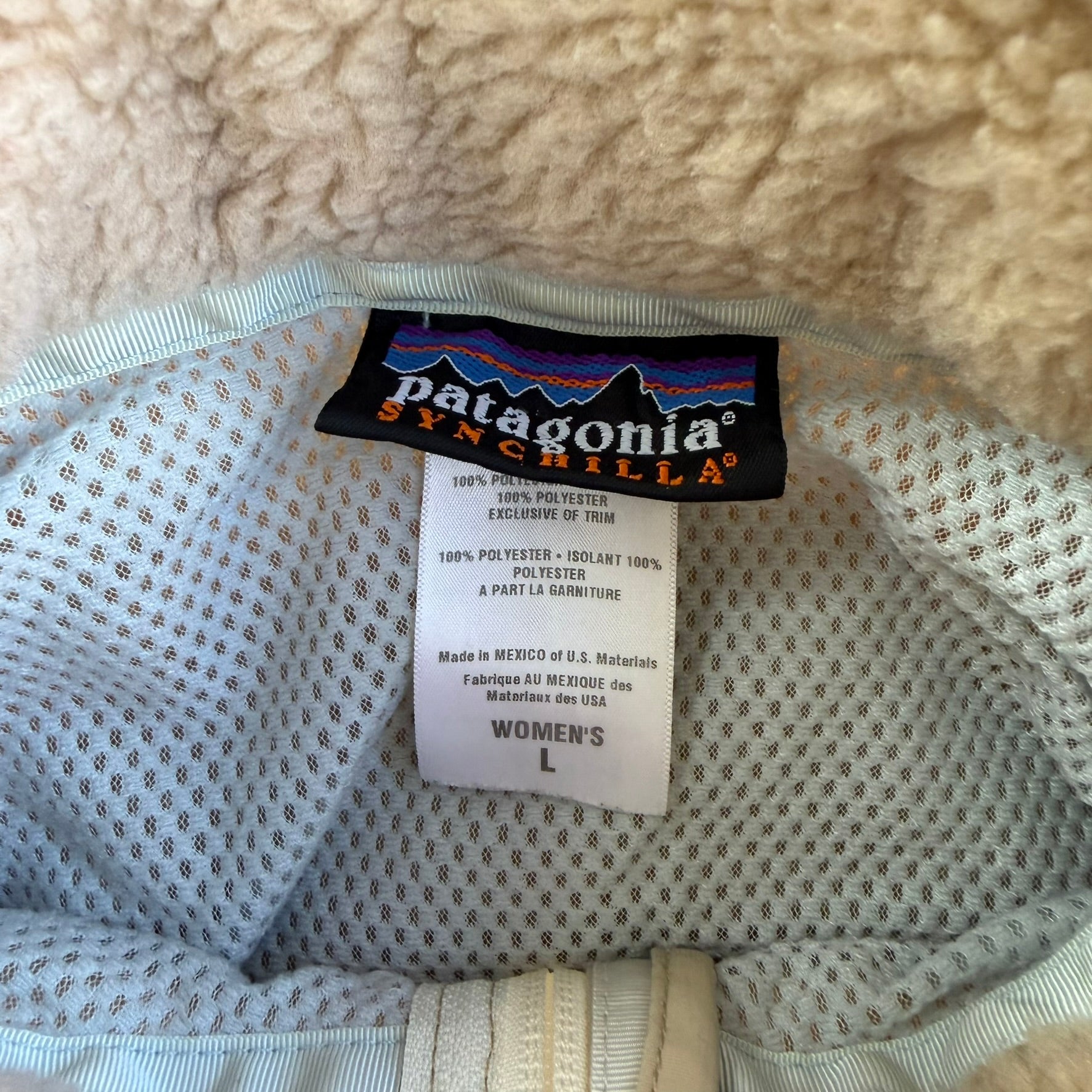 J- Vintage Women's Patagonia Synchilla Zip Up Polar Fleece - Women's L