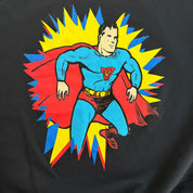 J- Vintage '98 Superman DC Comics Us Postal Stamp Design Graphic Made In USA Crewneck - 2XL