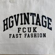 J- HG Vintage Fcuk Fast Fashion Tote Bag - Black