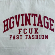 J- HG Vintage Fcuk Fast Fashion Tote Bag - Red