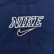 J- Vintage 90s Nike Embroidered Swoosh & Text Crewneck - XL