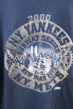 Load image into Gallery viewer, Z - Vintage 2000 Puma MLB New York Yankees/Mets Subway Series Cog Graphic Tee
