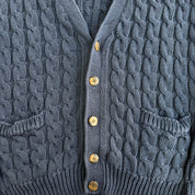 J- Vintage 90s Gap Navy Cardigan Knit Sweater - M