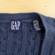 J- Vintage 90s Gap Navy Cardigan Knit Sweater - M