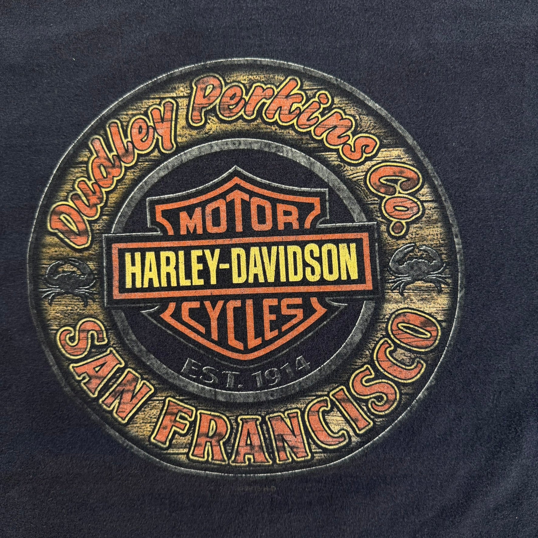 J- '15 Harley Davidson San Francisco Dudley Perkins Co. Graphic Long Sleeve Tee - XL