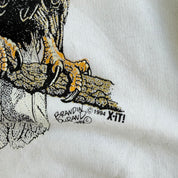 J- Vintage '94 X-iT! Bald Eagles Animal Print Crewneck - L