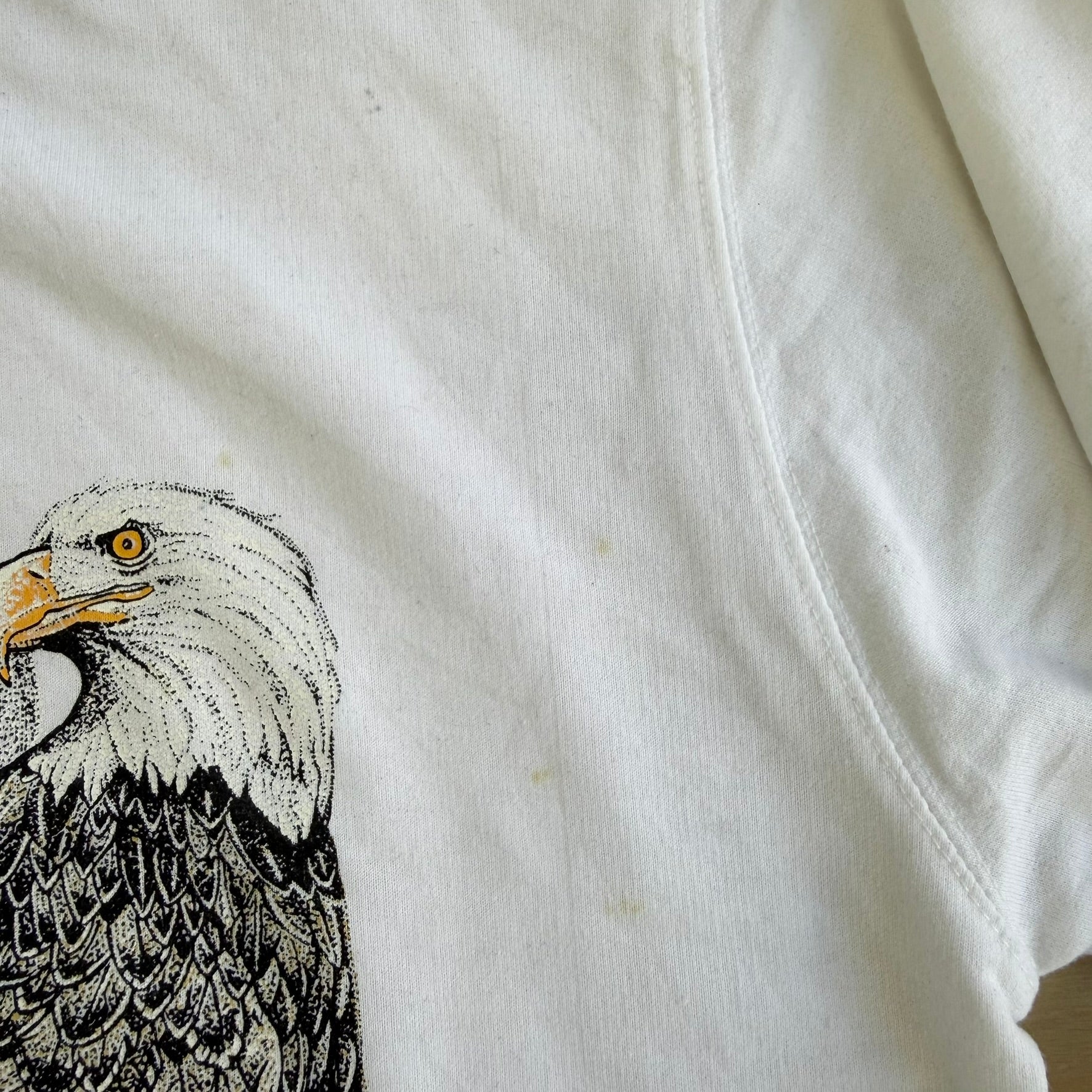 J- Vintage '94 X-iT! Bald Eagles Animal Print Crewneck - L