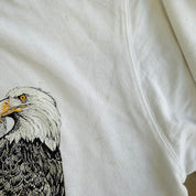J- Vintage '94 X-iT! Bald Eagles Animal Print Crewneck - L