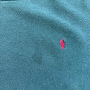 J- Vintage Polo RL Embroidered Logo Forest Green Crewneck - L