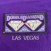 J- Vintage Double Diamond Las Vegas Graphic Made In USA Single Stitch Tee - 2XL