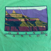 J- Vintage Grand Canyon Text & Graphic Made In USA Single Stitch Tee - XL