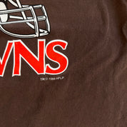 J- Vintage '99 Cleveland Browns Ty Detmer NFL Graphic Logo & Text Tee - M