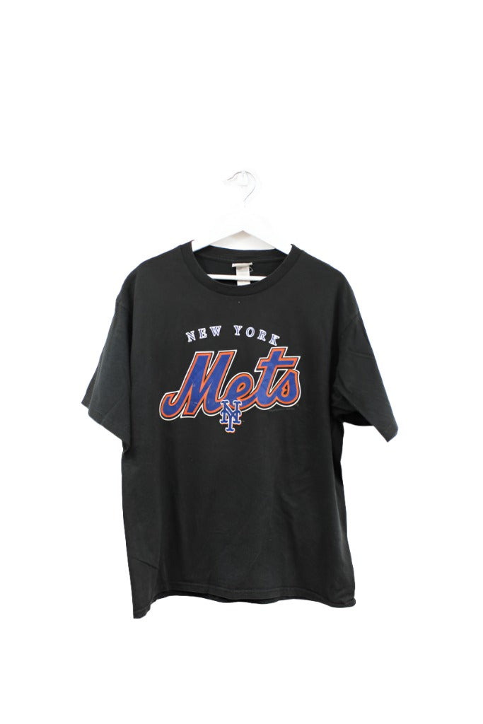 Z - Vintage 2002 MLB New York Mets Logo & Script Tee