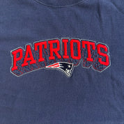 J- Vintage New England Patriots NFL Embroidered Text & Logo Tee - L
