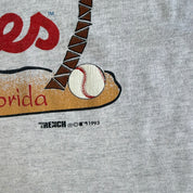 J- Vintage '93 Philadelphia Phillies MLB Training Camp Graphic Made In USA Tee - M