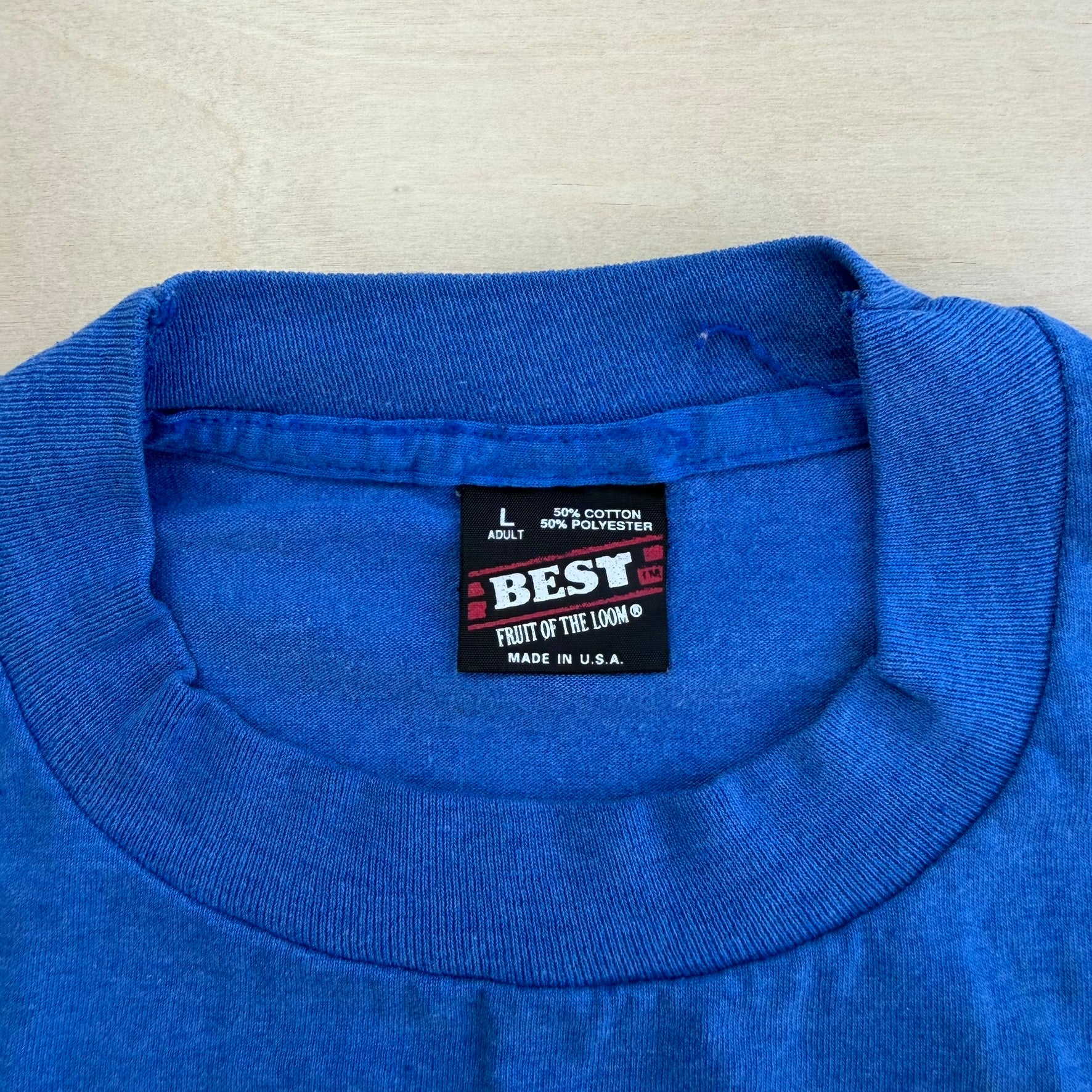 J- Vintage Mountie Stomp Kamloops BC Graphic Made In USA Single Stitch Tee - L
