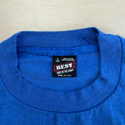 J- Vintage Mountie Stomp Kamloops BC Graphic Made In USA Single Stitch Tee - L