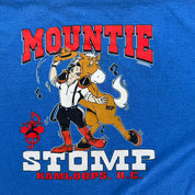 J- Vintage Mountie Stomp Kamloops BC Graphic Made In USA Single Stitch Tee - L