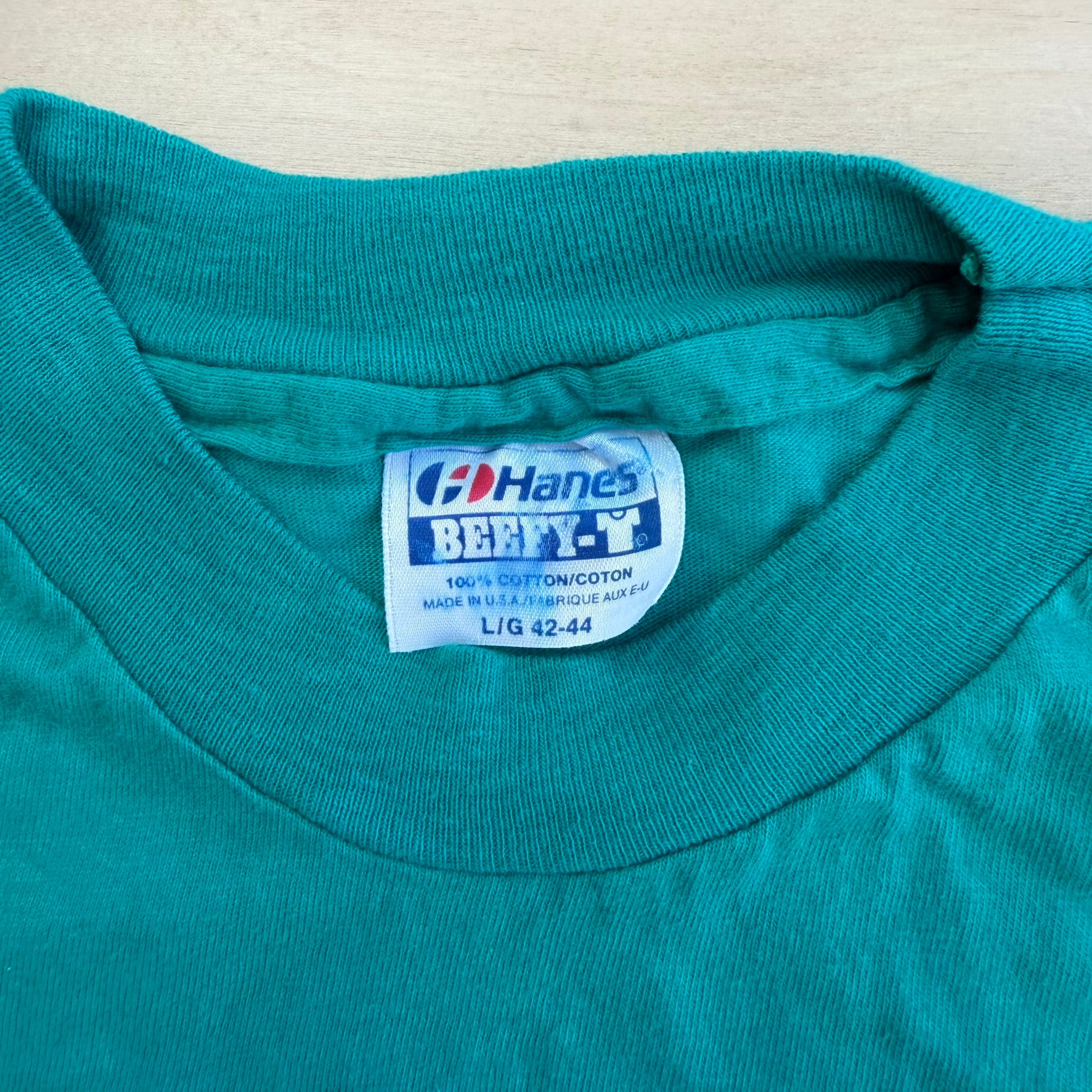 J- Vintage Two Lucky Cowboys Graphic Made In USA Single Stitch Tee - L