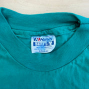 J- Vintage Two Lucky Cowboys Graphic Made In USA Single Stitch Tee - L