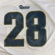 J- Vintage 90s St Louis Rams Marshal Faulk NFL Puma Made In USA Football Jersey - XL