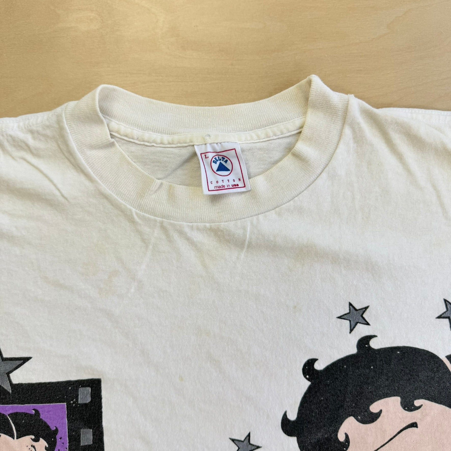 J- Vintage '93 Betty Boop Theatre On Hay Market Graphic Made In USA Single Stitch Tee - L