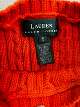 Load image into Gallery viewer, D- Vintage Ralph Lauren Womens Embroidered Crest Woven Knit Sweater
