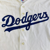 J- Vintage 90s Los Angeles Dodgers MLB Russell Made In USA Baseball Jersey - 44 (fits L)