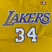 J- Vintage 90s Los Angeles Lakers Shaquille O'Neal NBA Champion Basketball Jersey - M
